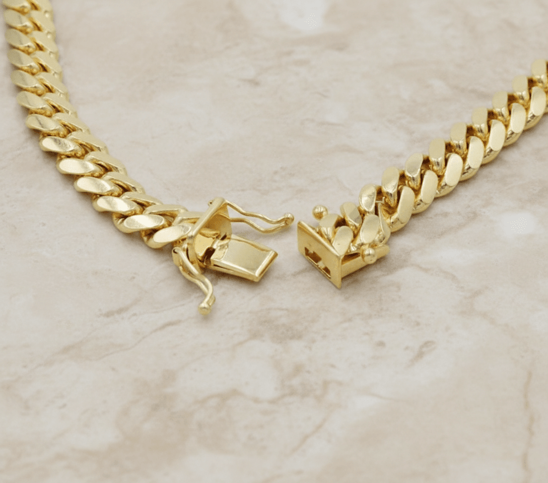 6mm Solid Machine - Made Cuban Link Chain – Gold - Machine - made Cuban Link Necklace