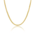 6mm Solid Machine - Made Cuban Link Chain – Gold - Machine - made Cuban Link Necklace