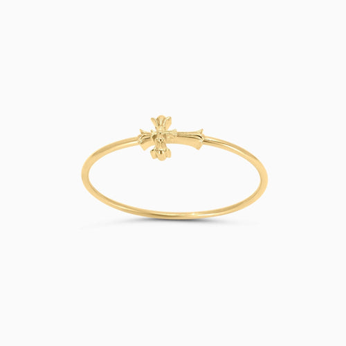 10K Gold Cross Bangle Bracelet - A&G Jewelry - Men's Bracelet