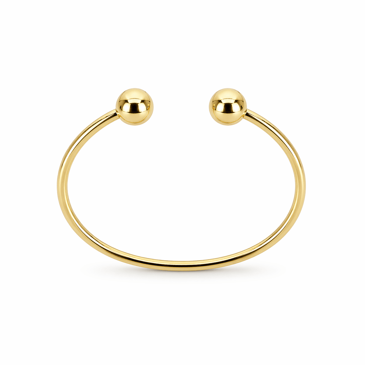 10K Yellow Gold Open Cuff Bracelet - Men's Bracelet
