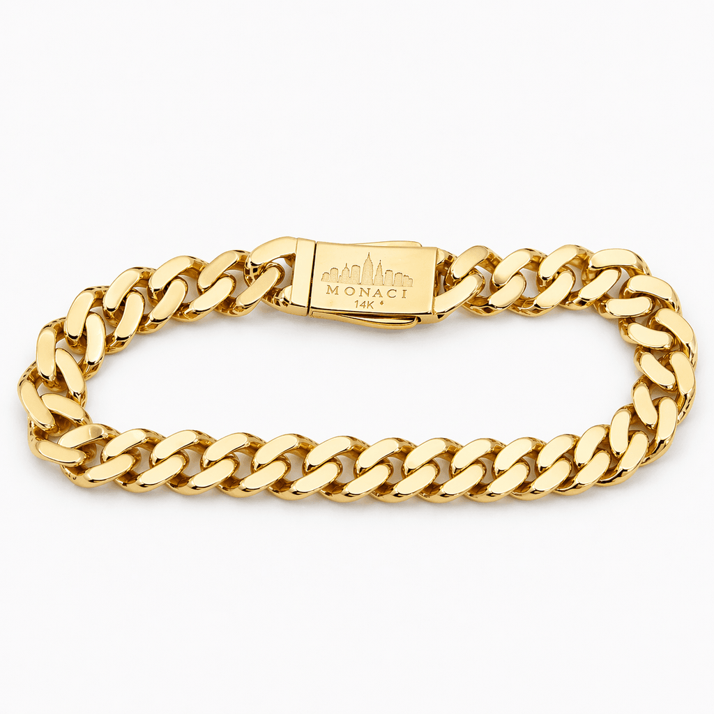 14K Yellow Gold Monaci Bracelet-Men's Bracelet