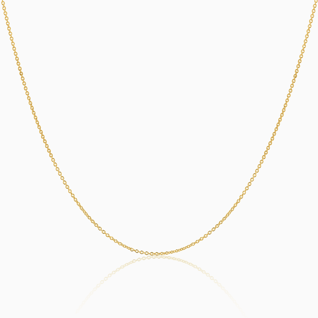 10k Classic Cable Link Chain Necklace - Necklace