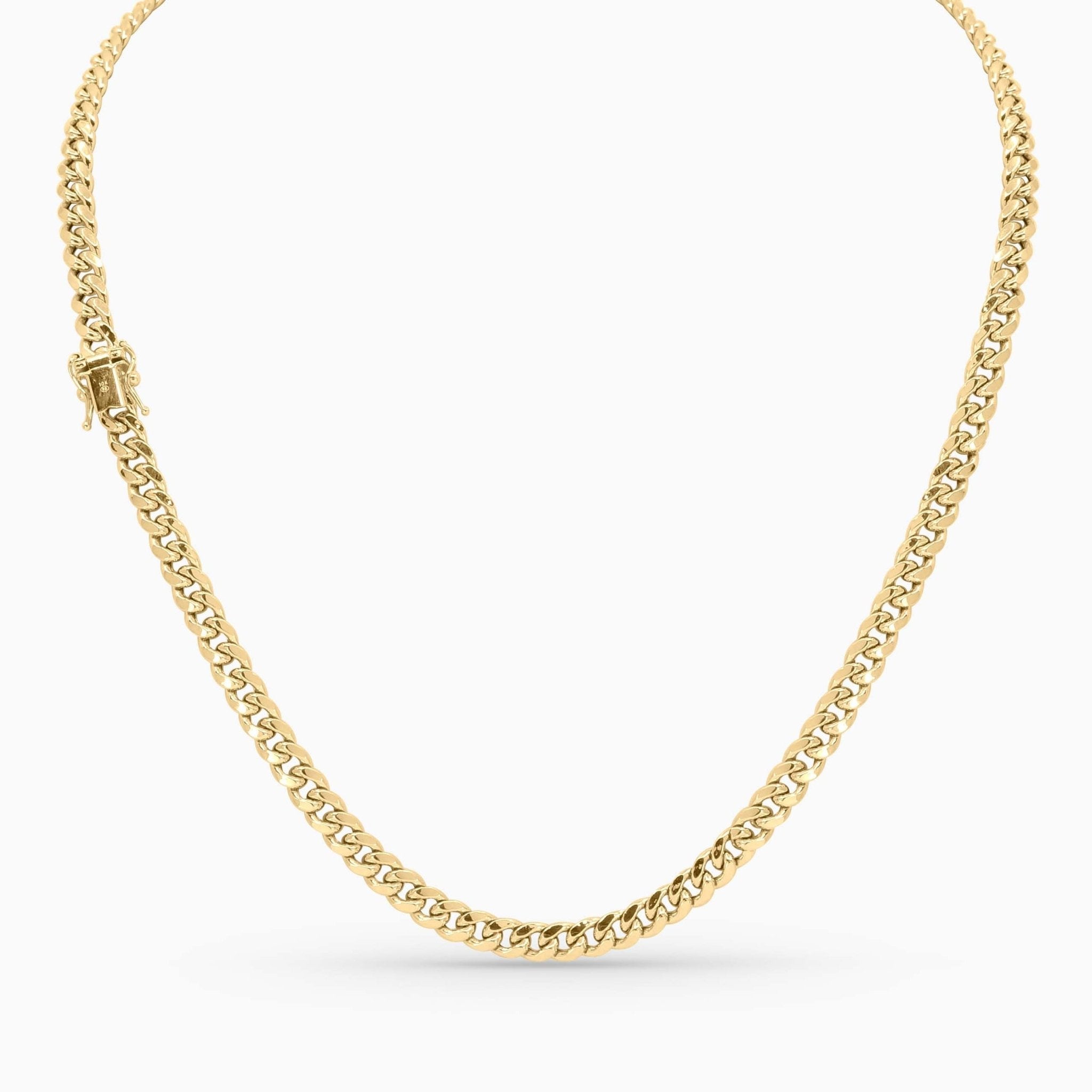 10K Hallow Gold Cuban Link Chain - A&G Jewelry - Necklace