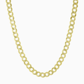 Curb Link Solid Chain in 10K Gold - A&G Jewelry - Necklace