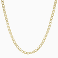 Flat Mariner Link Chain Necklace 10K - A&G Jewelry - Necklace