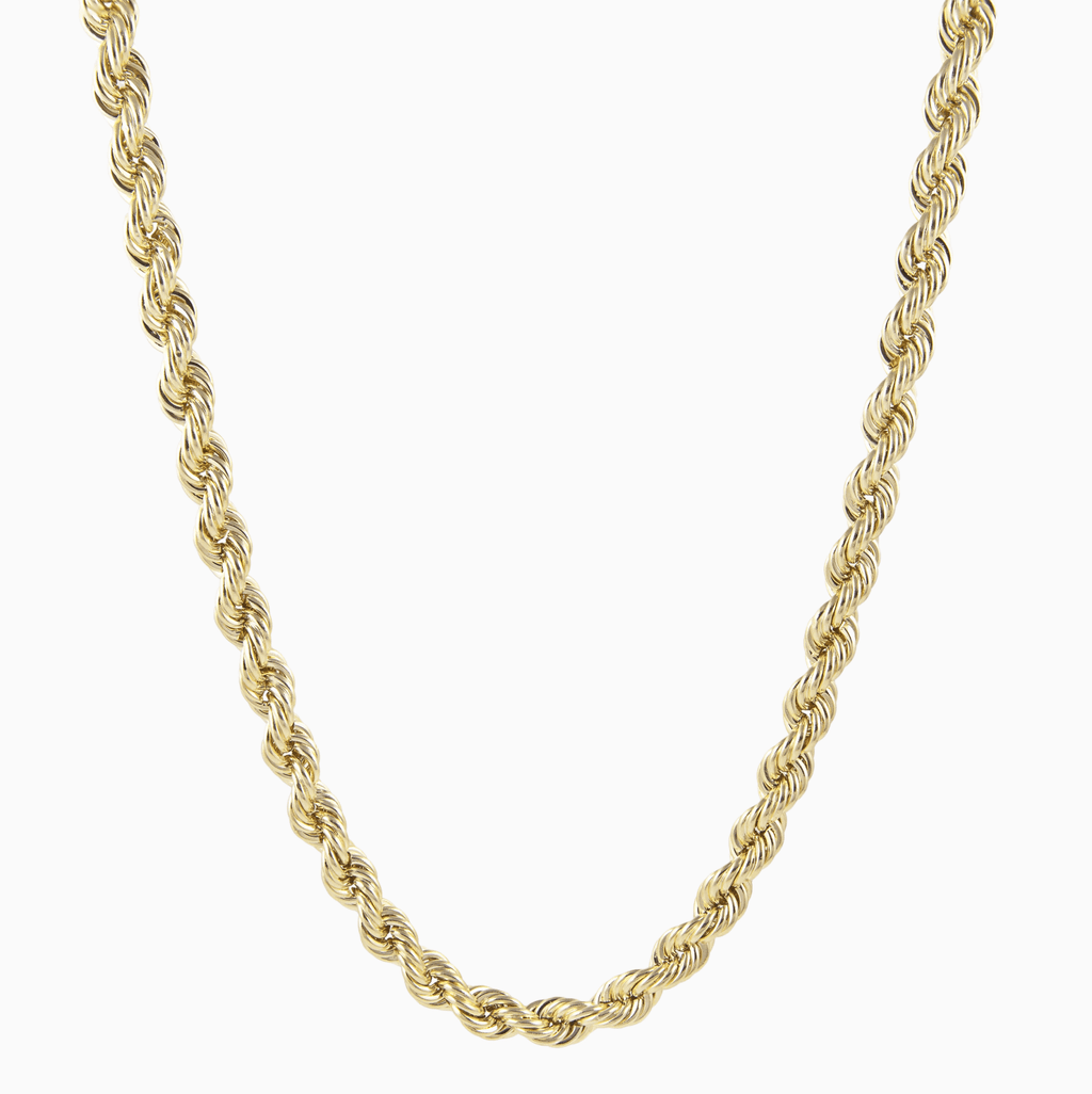 Rope Chain Hallow in 10K Gold - A&G Jewelry - Necklace