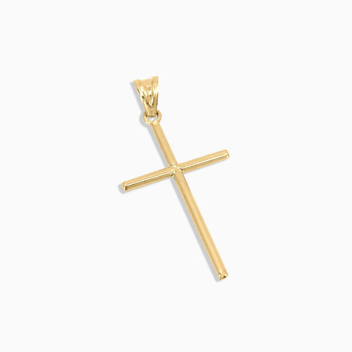 10K Gold Plain Cross Pendant - A&G Jewelry - Pendants