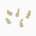 Gold Letter Pendants – Iced Initial Charms (A-Z) in 10k - A&G Jewelry - Pendants