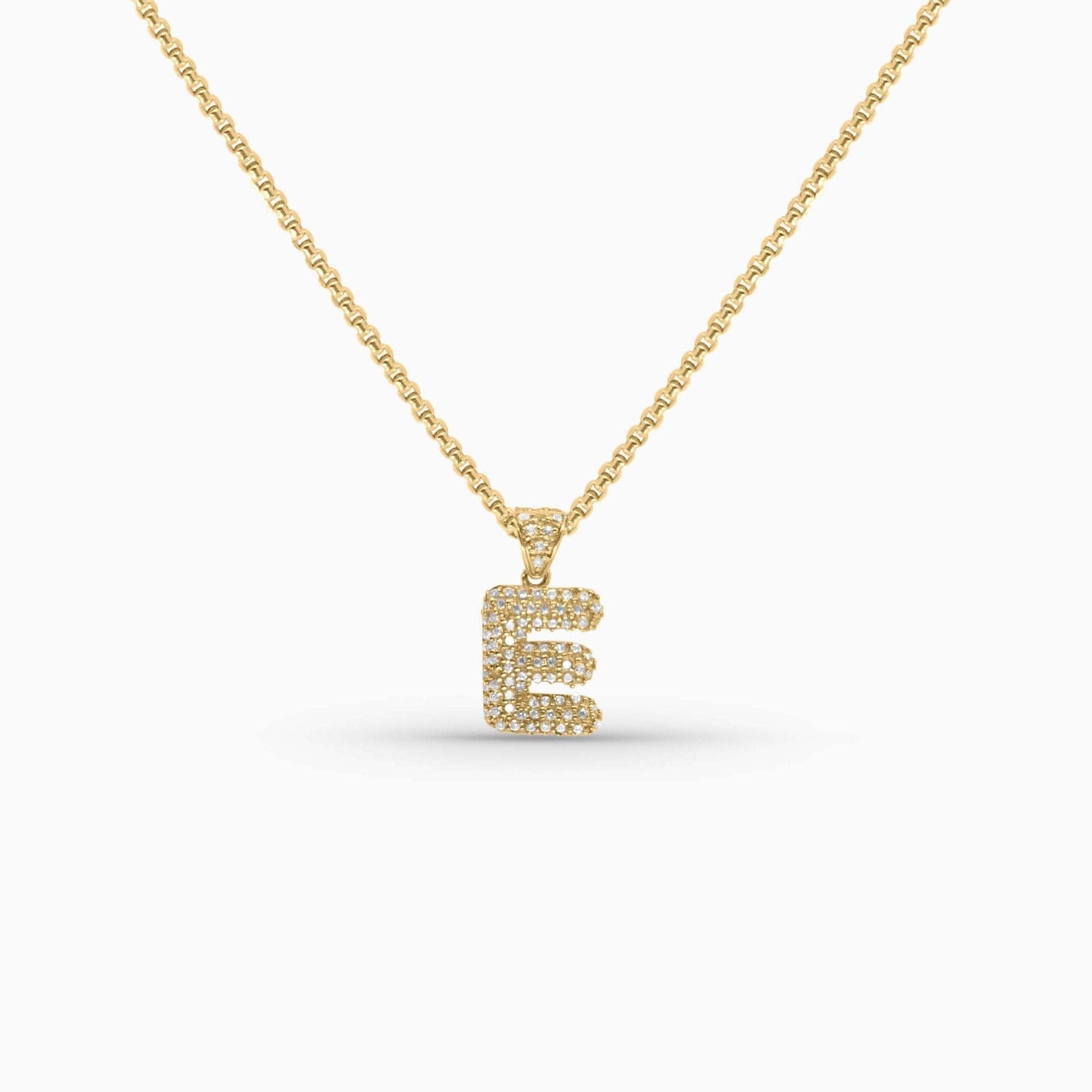 Gold Letter Pendants – Iced Initial Charms (A-Z) in 10k - A&G Jewelry - Pendants
