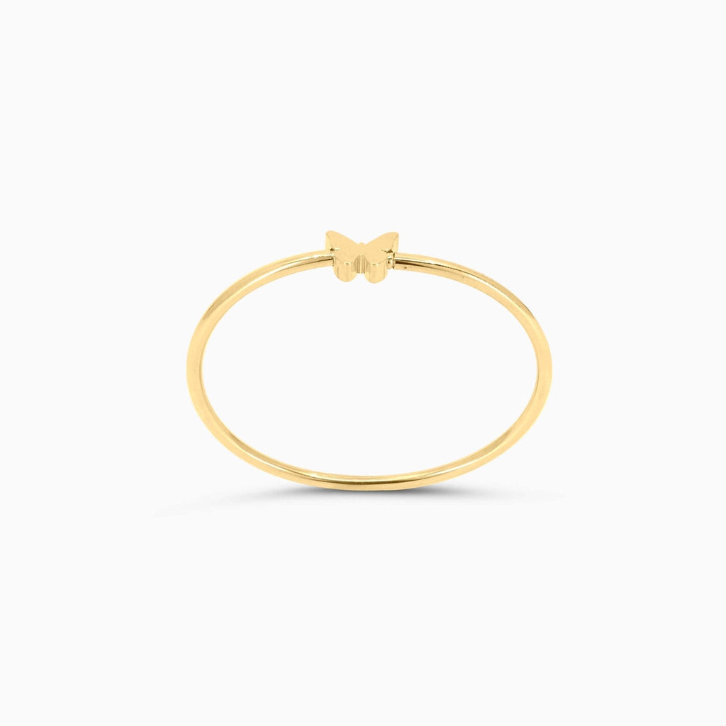 10K Gold Butterfly Bangle Bracelet-Women's Bracelet