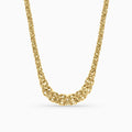 10K gold Byzantine Princess Cut chain-Women's Necklace-Laurita Jewelry