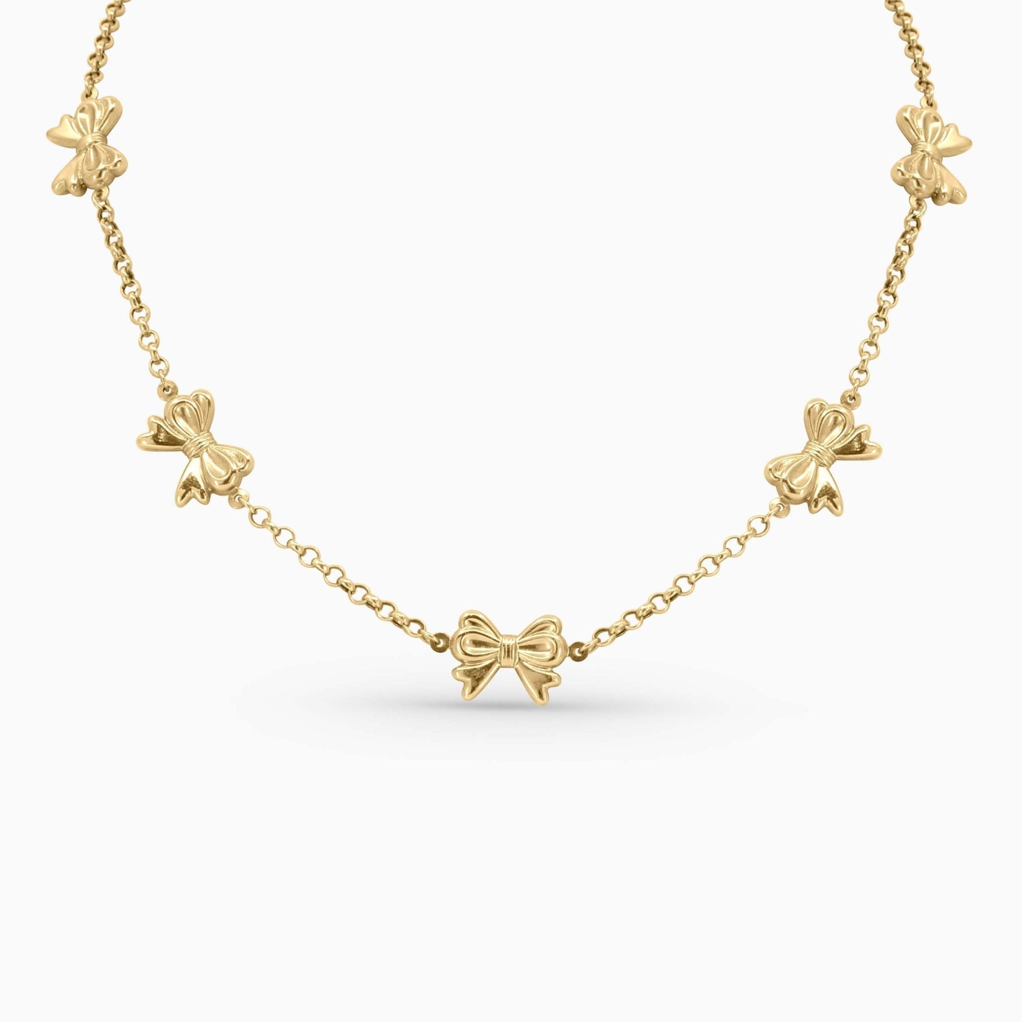 Butterfly Charm Gold Necklace in 10k - A&G Jewelry - Women's Necklace