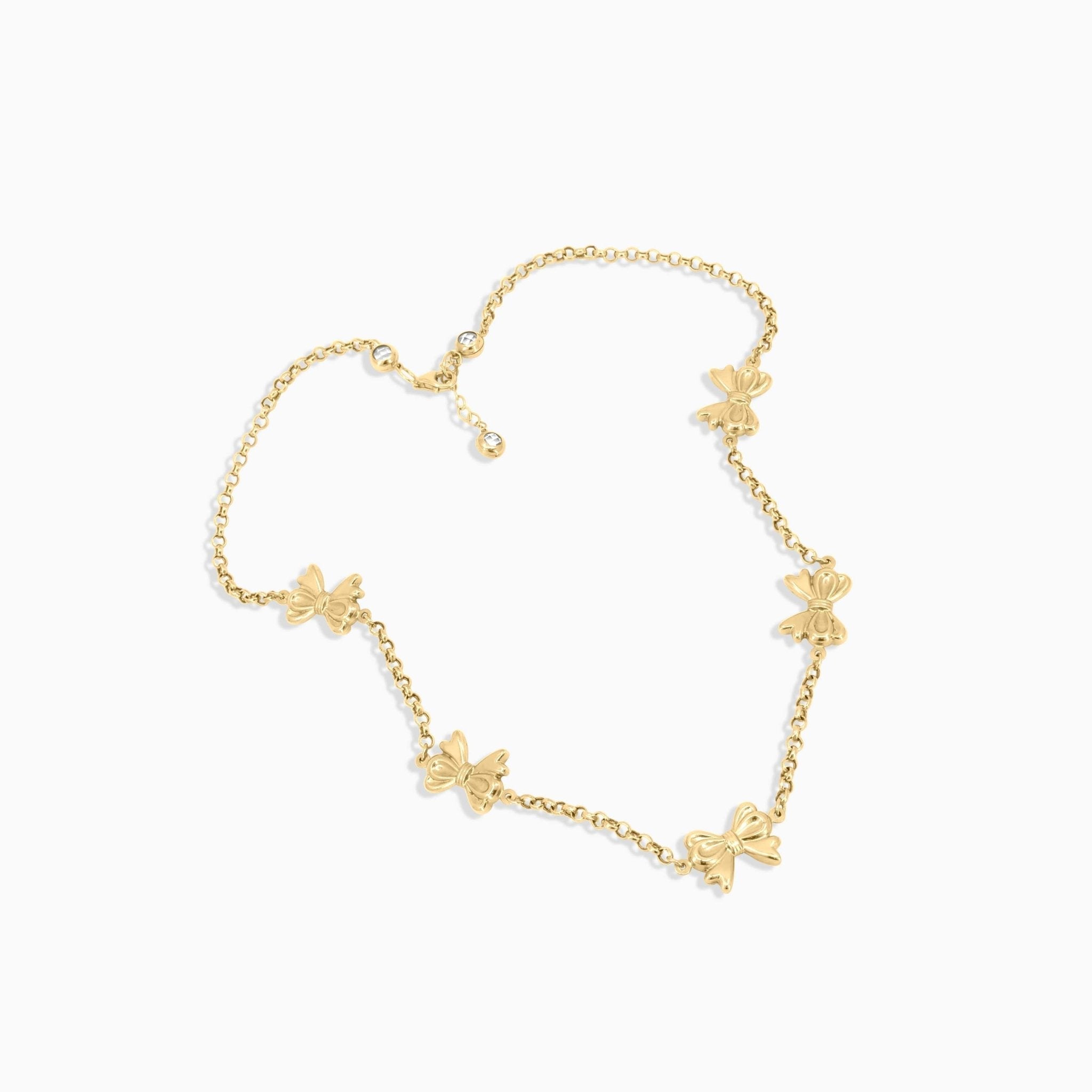 Butterfly Charm Gold Necklace in 10k - A&G Jewelry - Women's Necklace