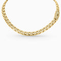 Monaco X Gold Chino Link Choker – Iced Sleek Clasp in 10K - A&G Jewelry - Women's Necklace